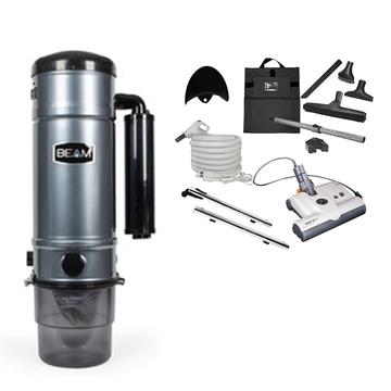 Beam Serenity SC375 000381  with 35' Sebo Power Head Kit for carpet & hard surfaces
