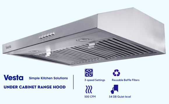 Vesta Range Hood Under Cabinet VRH-Charlotte-30SS